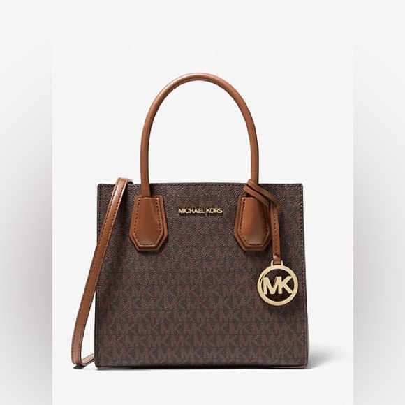Mercer Medium Logo And Leather Accordion Crossbody Bag